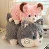 Cartoon Double-Sided Flip Panda Toy Fox Dog Plush Doll Fox Flip Change Transform Dog Soft Pillow Children Birthday Gifts