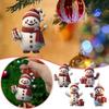1-10PCS Christmas Tree Pendant Acrylic Xmas Tree Decoration with Lanyard Cute Hanging Ornaments Decorative for Window Fireplace