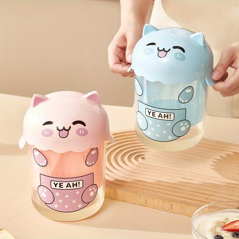 1 Cat Yogurt Filter and 5 Bags, Can Filter Approximately 33-35 Ounces of Yogurt, Cute Home Essential Rotating Press Quick and Easy