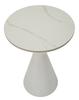 Table White Double Cm Ø 44,5X63