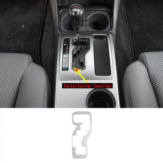 Alloy Silver Gear Shift Panel Decoration Cover Trim For Toyota Tacoma 2011-2014