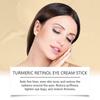Turmeric & Retinol Eye Cream Stick - Moisturizes, Tightens & Reduces Puffiness