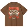 Хлопковая футболка плотностью 230 г/м² 100% Хлопок Heavy Metal Футболка с принтом рок-группы Популярная музыка Унисекс Тяжелая хлопковая футболка