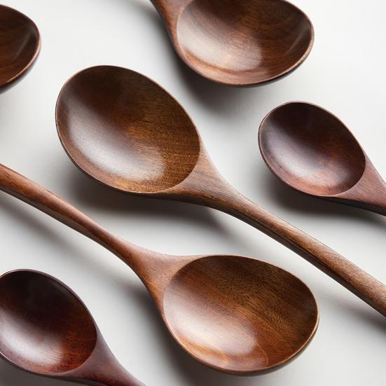 Набор деревянных ложек для воды Yousheng, мерные ложки для риса, большой половник для воды, суп, полированная кухонная утварь для смешивания, питья, лапши