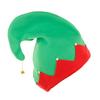 Christmas Elf Hat Adult Kids Color Matching Festive New Year Christmas Party Photo Prop Little Bell Pendant Winter Cap