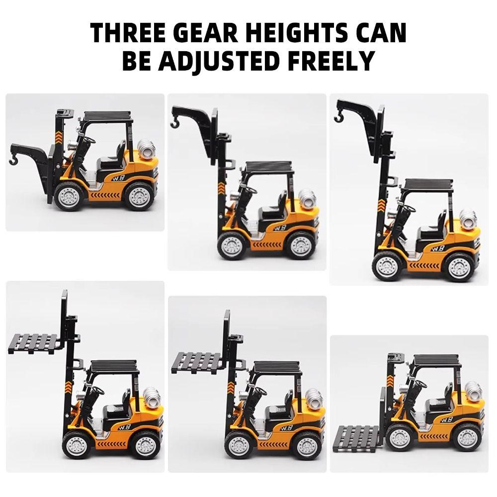 1:24 Scale Forklift Model Car Diecast Metal Engineering Vehicle Models For Children