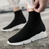 Cheap Black Socks Sneakers Men 2025 Lightweight High Top Men's Running Shoes Women Breathable Lazy Sock Shoes Sport Tennis Shoes