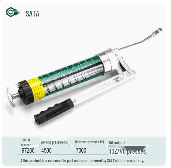 Шприц-смазчик SATA SIDA 400CC с прозрачной трубкой