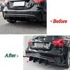 Rear Bumper Lip Diffuser Spoiler Splitter For Mercedes Benz A Class W176 A180 A200 A250 A260 A45 AMG 2013-2018 Hatchback Bodykit