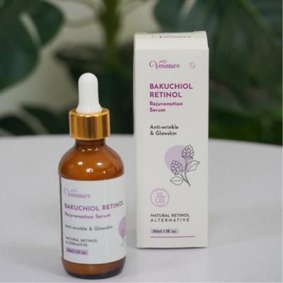 Venature Bakuchiol Retinol Serum Anti-Aging Original Whitening Moisturizer Brighten Skin for Face 30ml