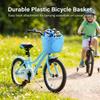 Children Bike Front Basket Bicycle Handlebar Storage Basket Front Mounted Carrier for Kids Bikes and Scooters Universal Riding Accessory