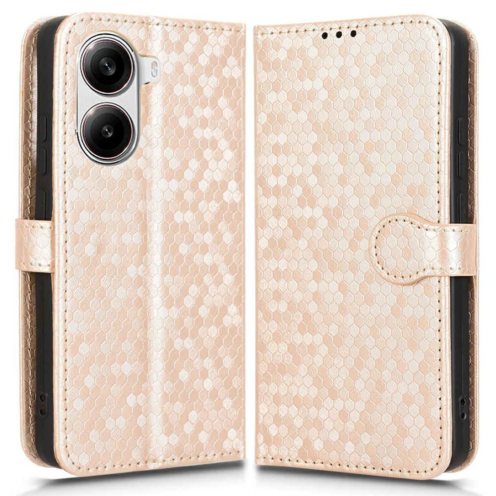 For Xiaomi Poco X7 Pro 5G/Redmi Turbo 4 5G Wallet Case Dot Pattern Imprint PU Leather Phone Cover