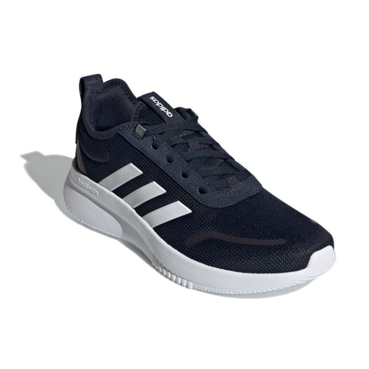 adidas Neo Lite Racer Rebold Ткань Мода Удобные Прочные Дышащие Низкие Повседневные Кроссовки Мужские Синий Белый GV9981