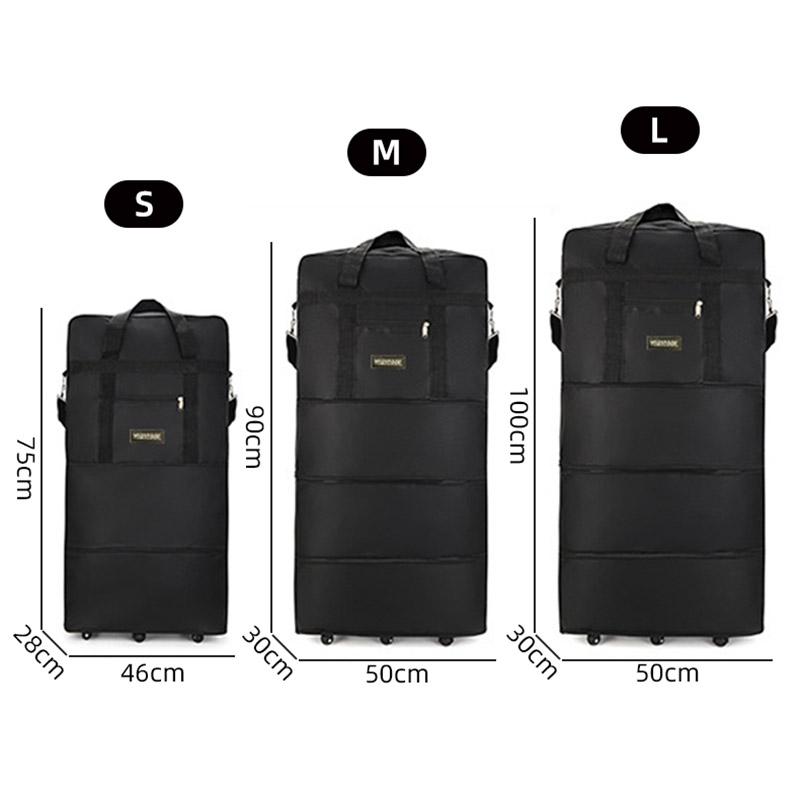 Водонепроницаемый чемодан из ткани Оксфорд, вместительная дорожная сумка, универсальная телескопическая складная сумка на колесах, сумка для авиаперевозок, сумка для багажа при переезде за границу