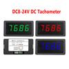 DC8-24V 4-значный тахометр Красный Зеленый Синий Светодиодный Датчик оборотов Измеритель скорости с датчиком Холла и магнитом Переключатель NPN для токарного станка Конвейерной ленты