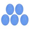 5pcs Oval Shape Elastic Hand Grip Ball Wrist Finger Strength Training Stress Relief Exercise