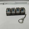 Cute 1 Buttons Keyboard Fidget Keychain Keyboard Clicker Mechanical Keyboard Keyring Stress Relief Toys Gift For Girlfriend