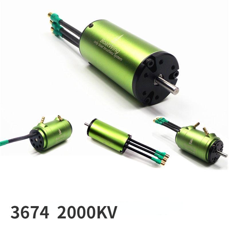 2000KV Boatwing 3674 Бесщеточный двигатель с рубашкой водяного охлаждения для гоночной лодки с дистанционным управлением
