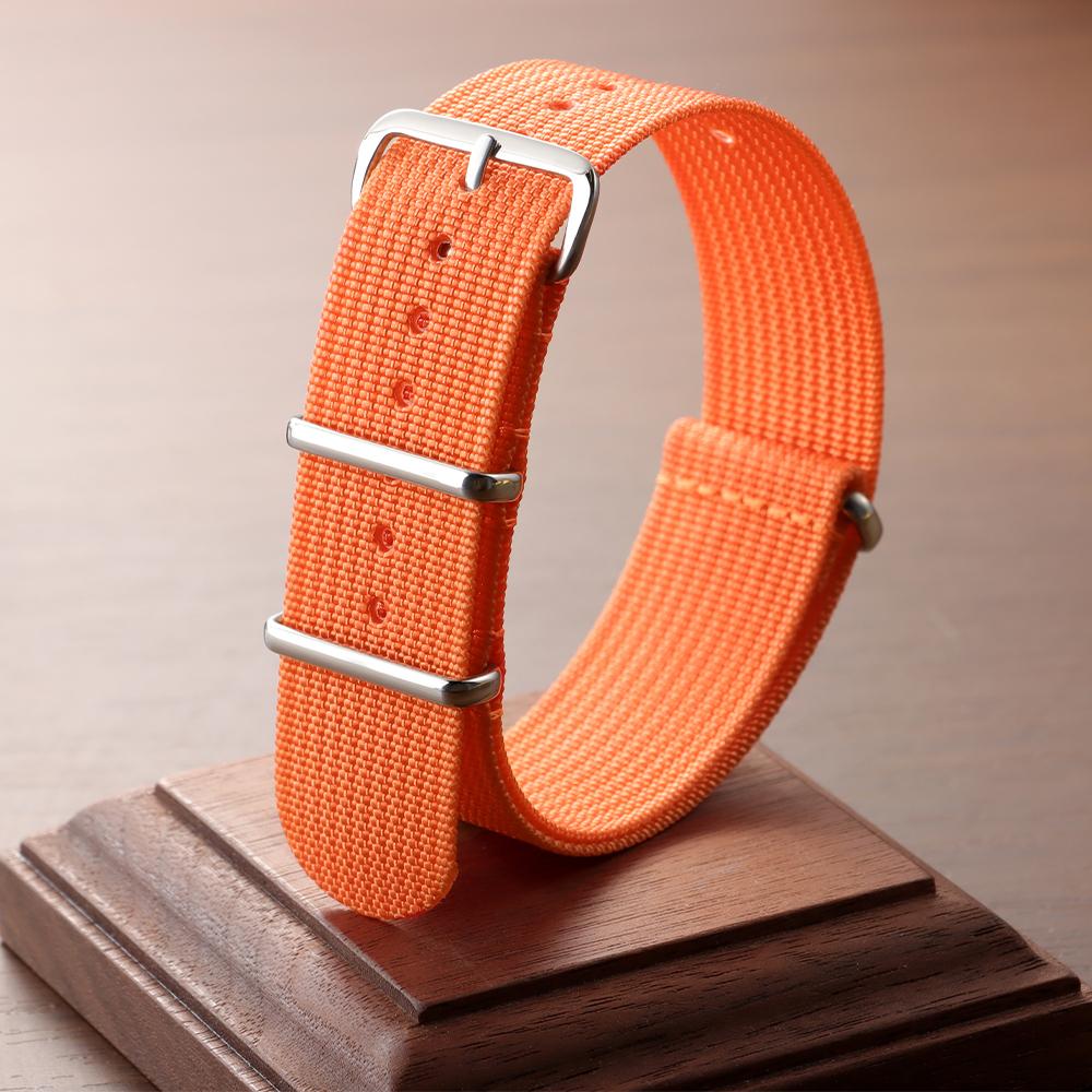 Премиальный нейлоновый ремешок для часов Рифленые нейлоновые ремешки для военного баллистического тканевого ремешка 18 мм 20 мм 22 мм Хаки Полевые браслеты для часов