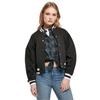 Blouson Oversize Femme - URBAN CLASSICS - College - Noir - Tissu Doux - Coupe Courte