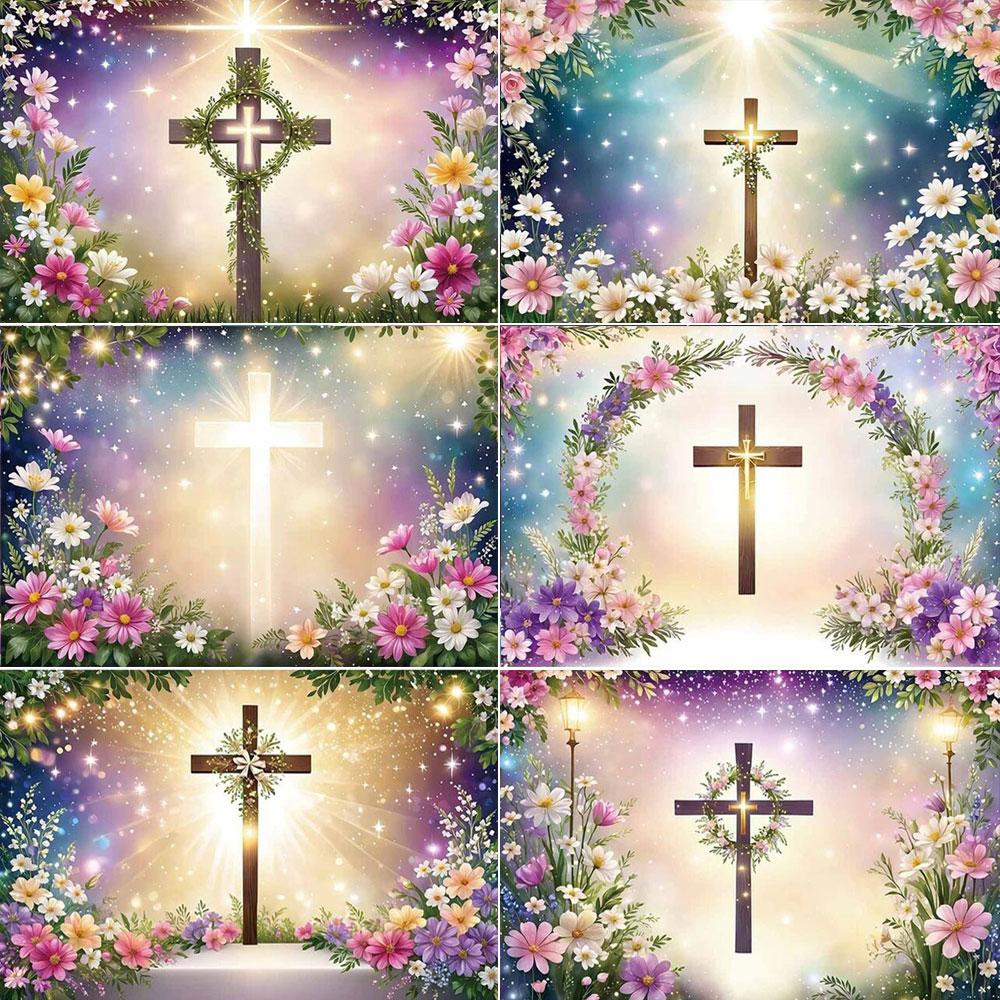 Christening Decoration Party Boy Holy First Communion Backdrop Girl Baptism Background Kid Banner Baby Shower Photography Props