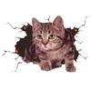Водонепроницаемые 3D наклейки на автомобиль с котом 3D ПВХ наклейка на автомобиль с котом Наклейка "Кот в трещине" Автостайлинг
