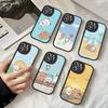 Милый Мультяшный Чехол для Телефона Bubu Dudu для iPhone 16 15 14 13 Pro Max 11 12 Plus Кожаный Силиконовый Чехол