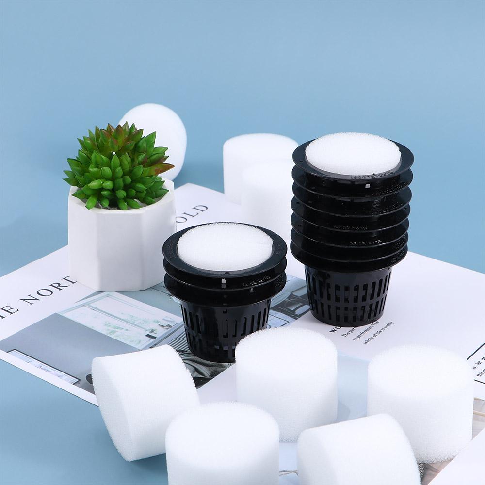 10pcs Foam Insert Plant Grow Garden Clone Vegetable Mesh Pot Net Cup Nursery Pots Planting Basket