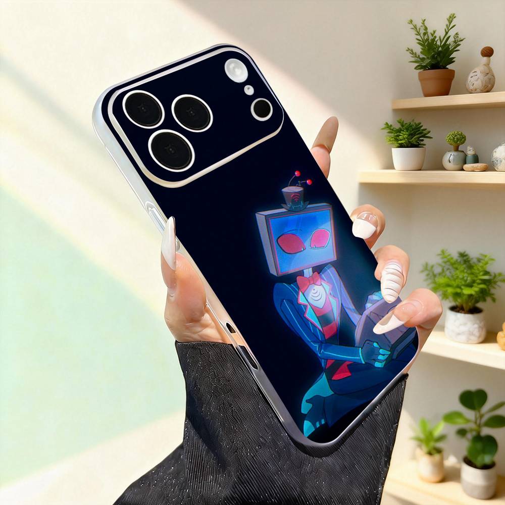 H-Hazbin V-Vox Доверьтесь нам Чехол для телефона Для iPhone 17,16,15,14,13,12,11,Pro,Max,Plus,Mini,SE4,E Для беспроводной зарядки Magsafe