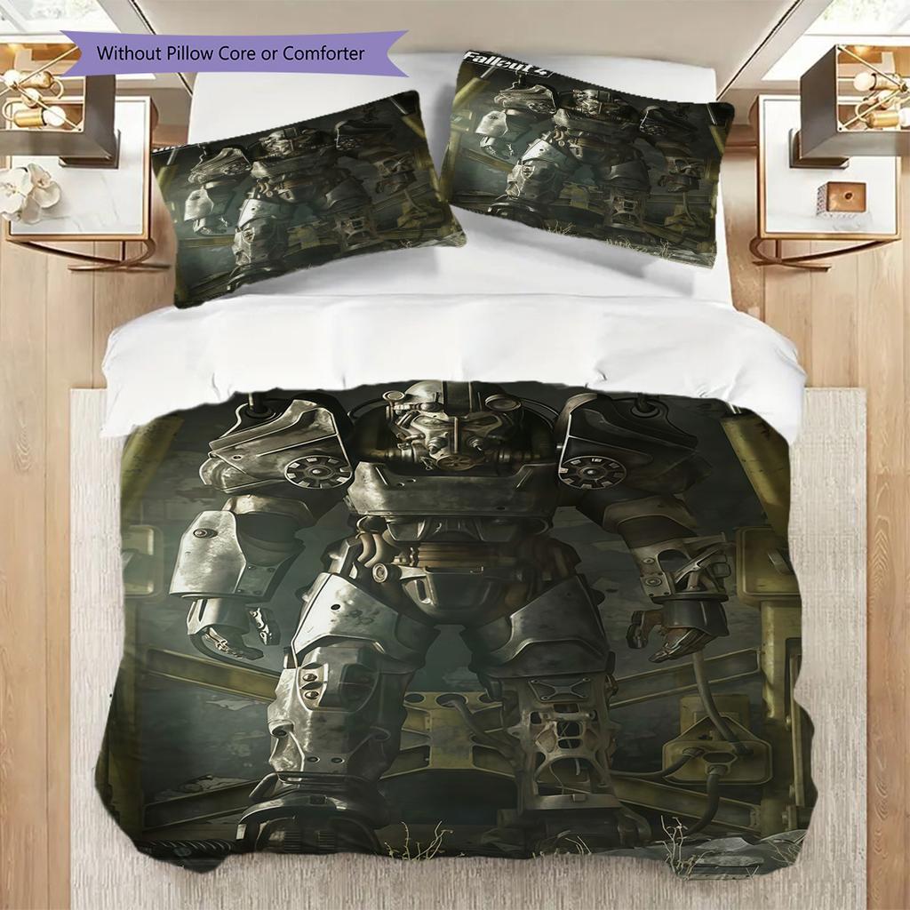 Fallout 76 Postapocalyptic Survival Threepiece Set 1 Duvet Cover 2 Pillowcase Without Core Christmas Birthday Gift