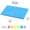 Lined Sticky Notes 4X6 in Bright Ruled Stickies Colorful Super Sticking Power Memo Pads, 45 Sheets/pad, 6 Pads/Pack