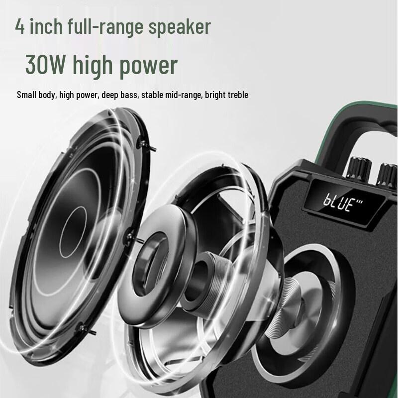 TEMEISHENG Xuanwu V1 Портативная Bluetooth-колонка для караоке, штекер CN (адаптер в комплекте) (Китайская версия)
