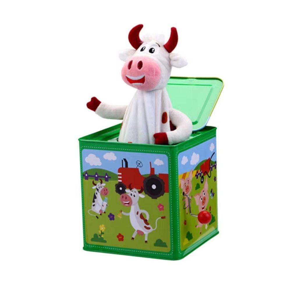 Раннее образование Классическая музыкальная шкатулка Металлический Джек в коробке Детская музыкальная игрушка Детская игрушка