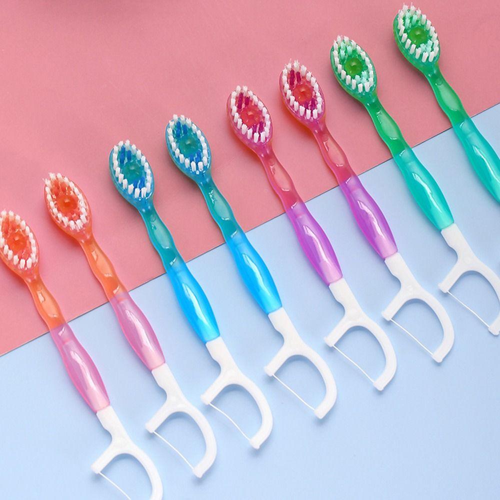 26Pcs Oral Care Mini Travel Toothbrushes Creative Toothbrush with Freshening Bead on-The-Go