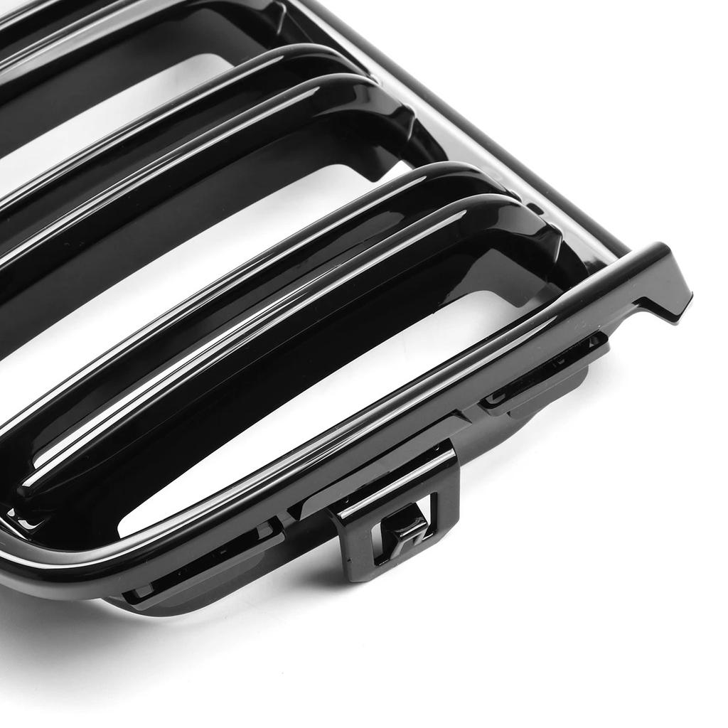 Решетка радиатора передняя 'ноздри' глянцево-черная двойная ламель решетка капота для BMW E90 E91 до рестайлинга 2005 2006 2007 2008 гоночные решетки