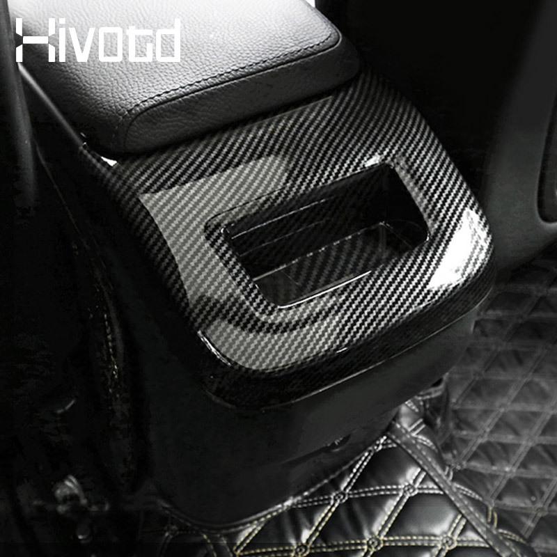 For Volvo XC60 2018- Auto Rear Armrest Air Vent Outlet Cover Trim Interior Conditioning Decoration Car Accessories Styling