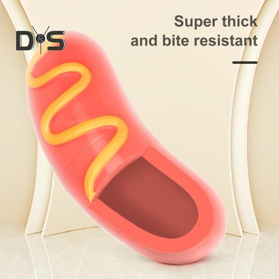 Игрушки для жевания собак в форме жареной колбаски, звучащая жевательная собачья палочка, нетоксичная игрушка для скрежетания зубами у собак, для чистки зубов, интерактивная игра