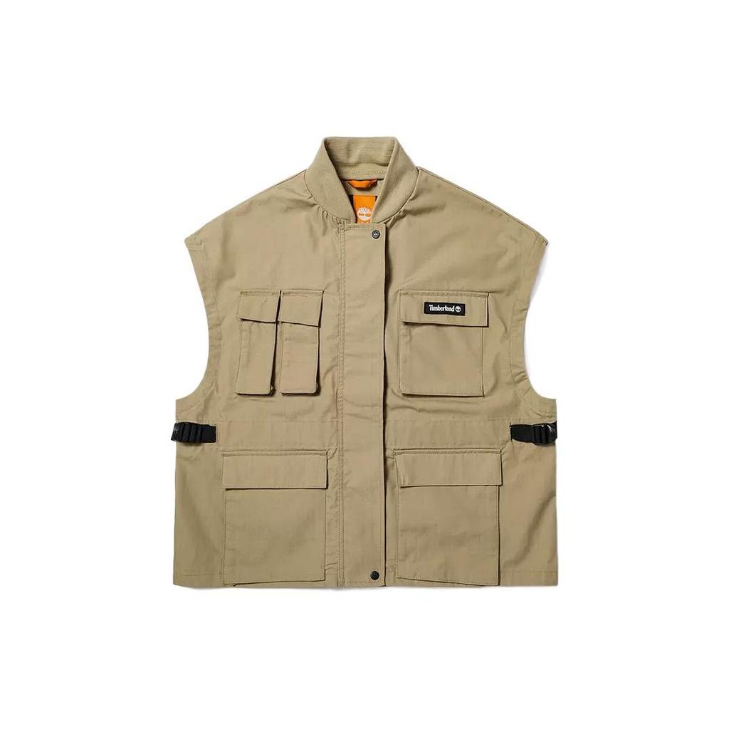 Timberland Логотип Жилет на скрытой молнии Женские жилеты Тростниково-желтый A6A89-DH4