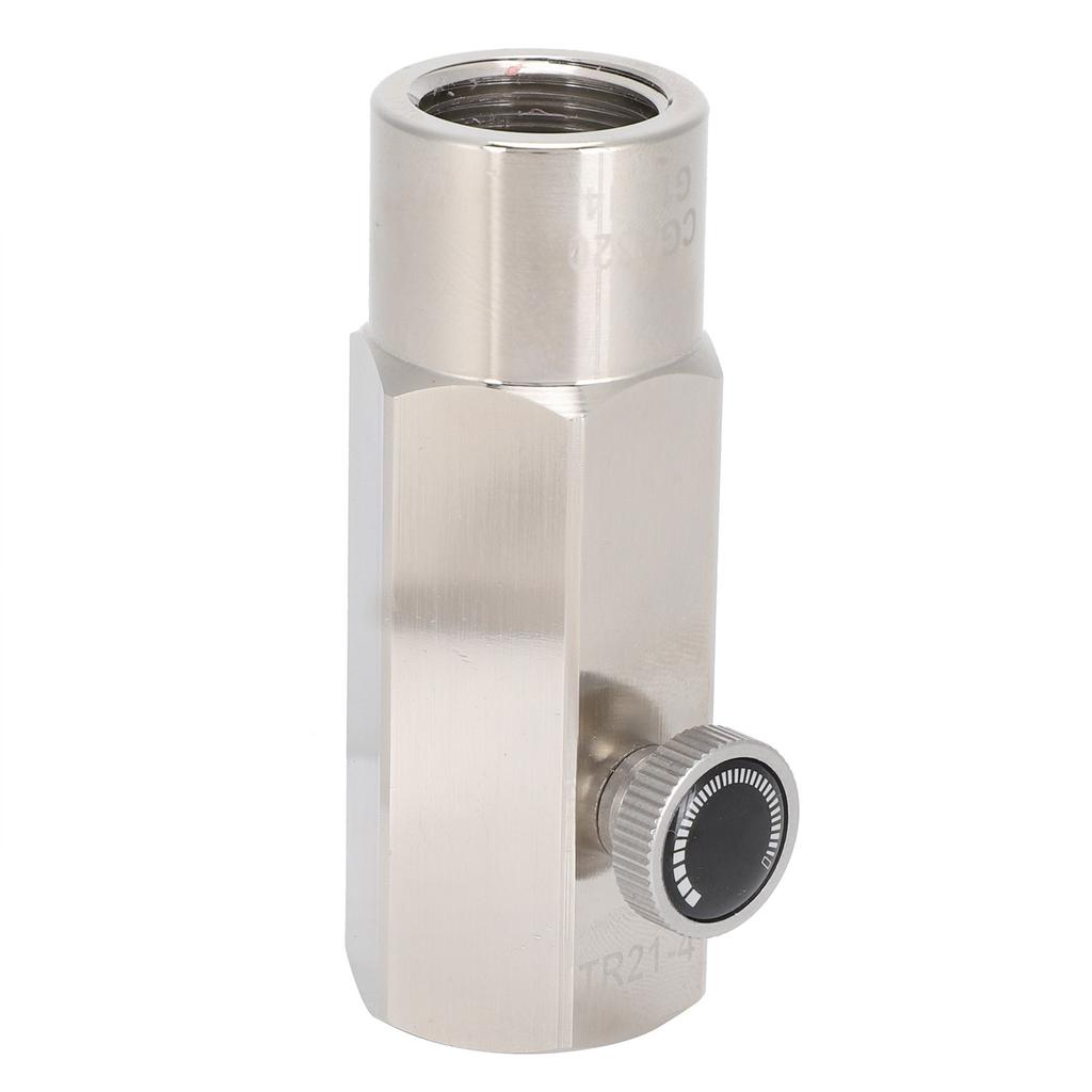 Адаптер для заправки баллона CO2 CGA320, аксессуар для клапана для заправки газировки, серебристый