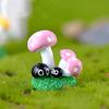 Delicate Mushroom Statue Cartoon Resin Ornamental KTY