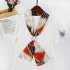 Ladies' Versatile Trendy Simulation Silk Long Strip Print New Binding Bag Travel Sunscreen Party Beach Scarf