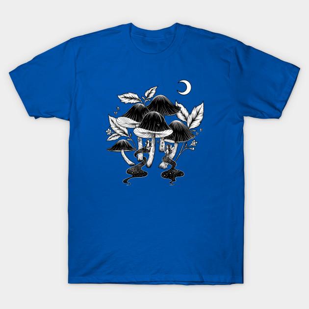 Unisex Fashion TShirt Fairies In Fungi Forest Print TShirt Plus Size S-5XL T-Shirt 100%Cotton Tops O Neck Short Sleeve Tees