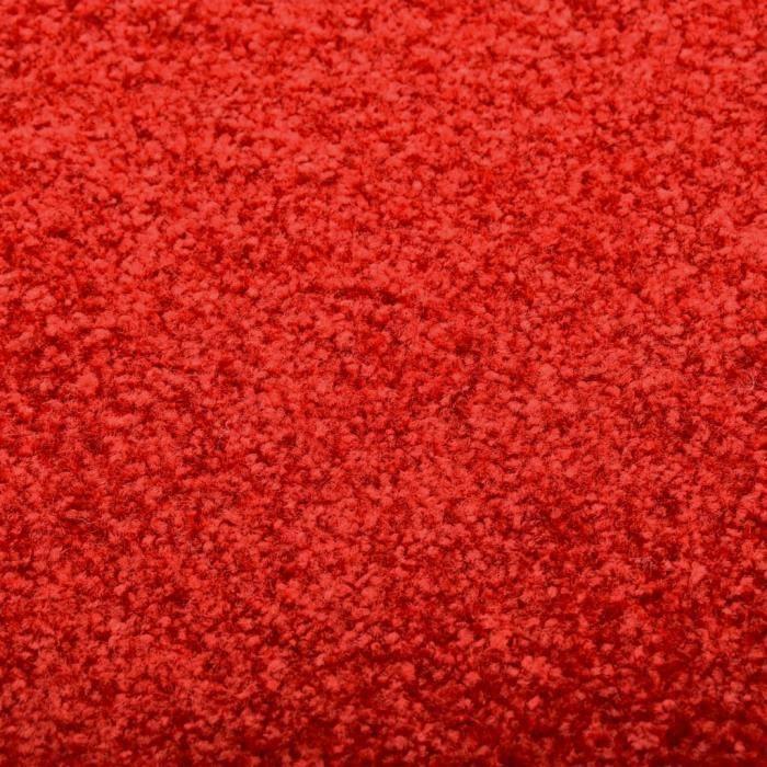 VidaXL Paillasson lavable Rouge 120x180 cm