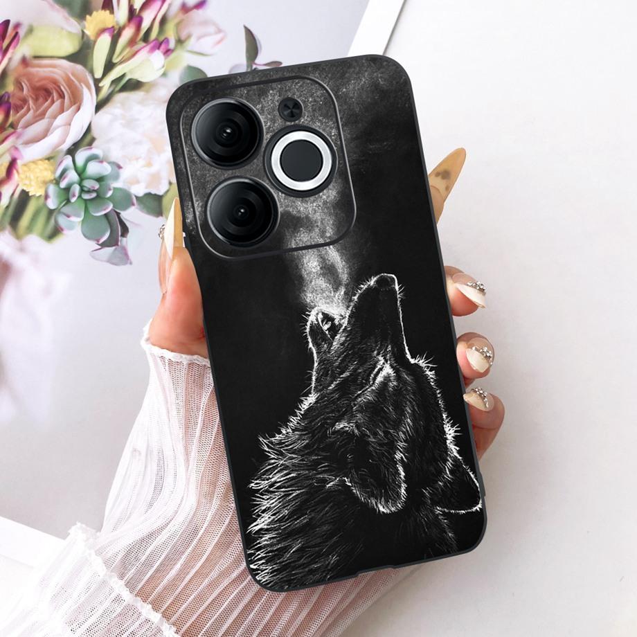 For Itel A80 A90 A95 A70 A60 A60s Phone Case Matte Soft TPU Bumper Cover Cool Cartoon Luxury Butterfly Flower Bow Pattern Funda