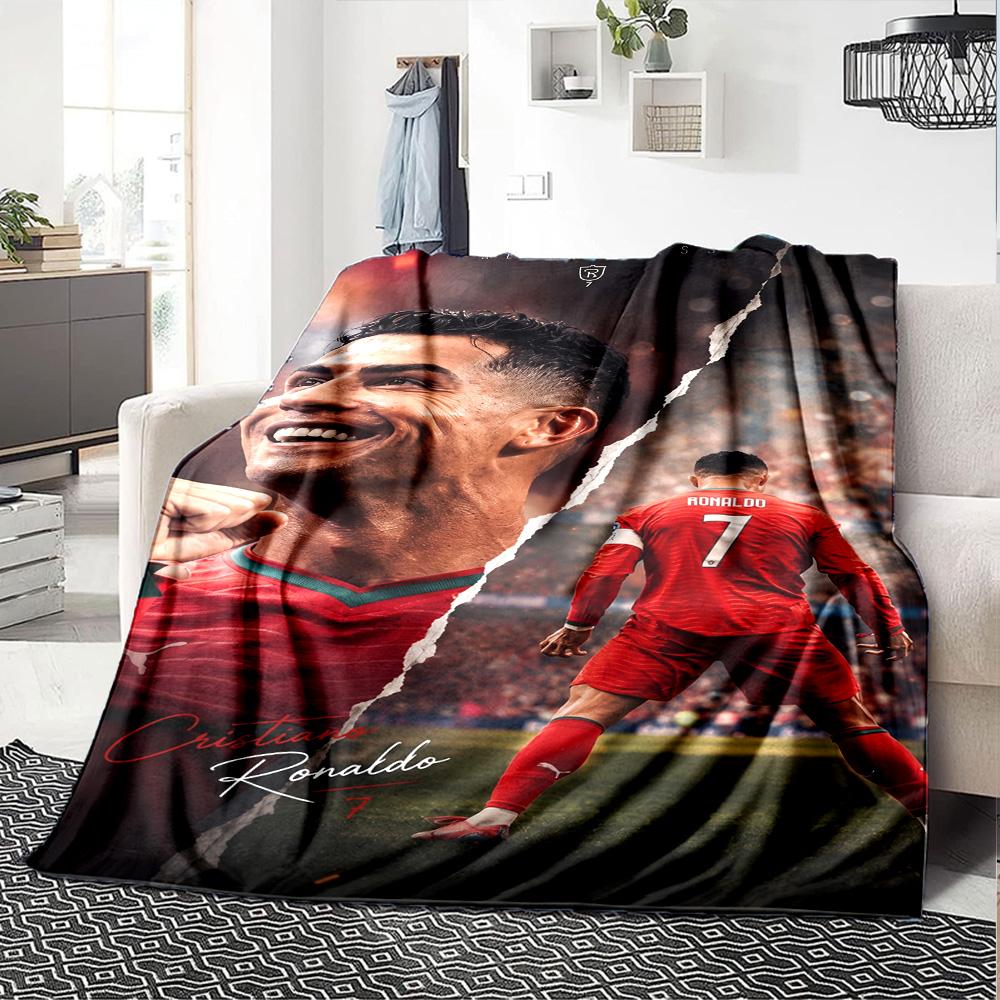 Rainy Night Soccer Star Blanket Soft & Cozy Perfect for Chair Livingroom Couch for All Seasons Modern Ideal Gift For Birthday Valentine'S Day