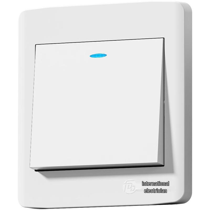 International Electric 1-Gang 4-Way Wall Switch Panel with Triple Button for Bedside Lamp