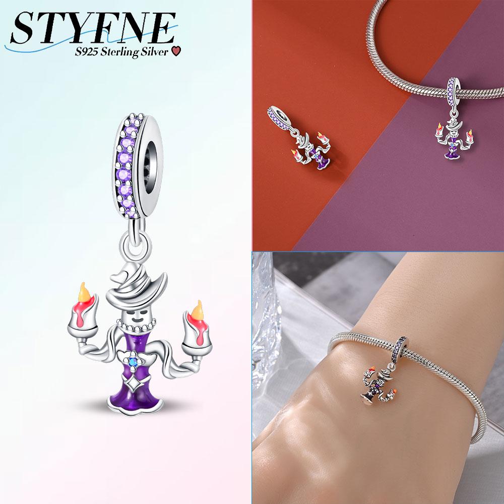 Copper Halloween Skull Bat Pumpkin Boutique Pendant Fit Original Bracelet Charm Beads Necklace Diy Female Jewelry