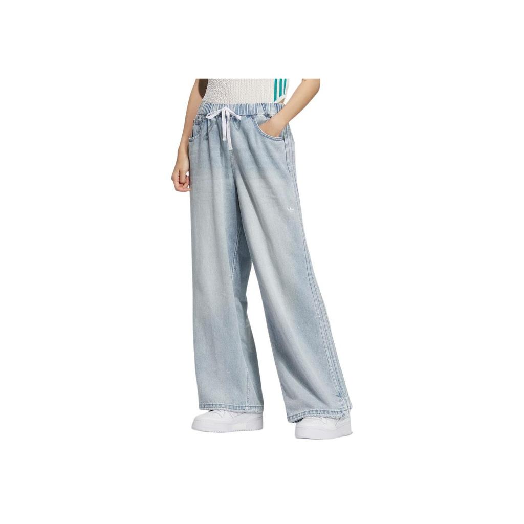 Adidas Originals Classic Sports Series Casual Lace-Up Fashion Simple Comfortable Jeans Women Jeans KC5837