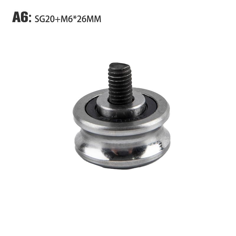 SG15+M5 SG20+M6 SG25+M8 Screw Steel Pulley Ball Bearings Track Guide Roller