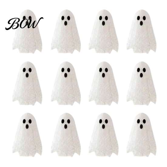 Kid Friendly Halloween Ornaments Glowing Ghost Tree Tabletop Decor, LED Lighted with Office Desk Seasonal Decoration Hanging for Home, Fireplace